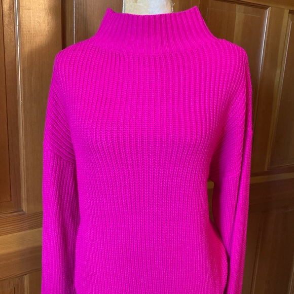 Ribbed Knit Mock Neck Sweater. - Picture 2 of 16